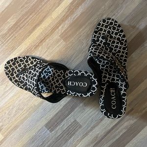 Coach wedge sandals